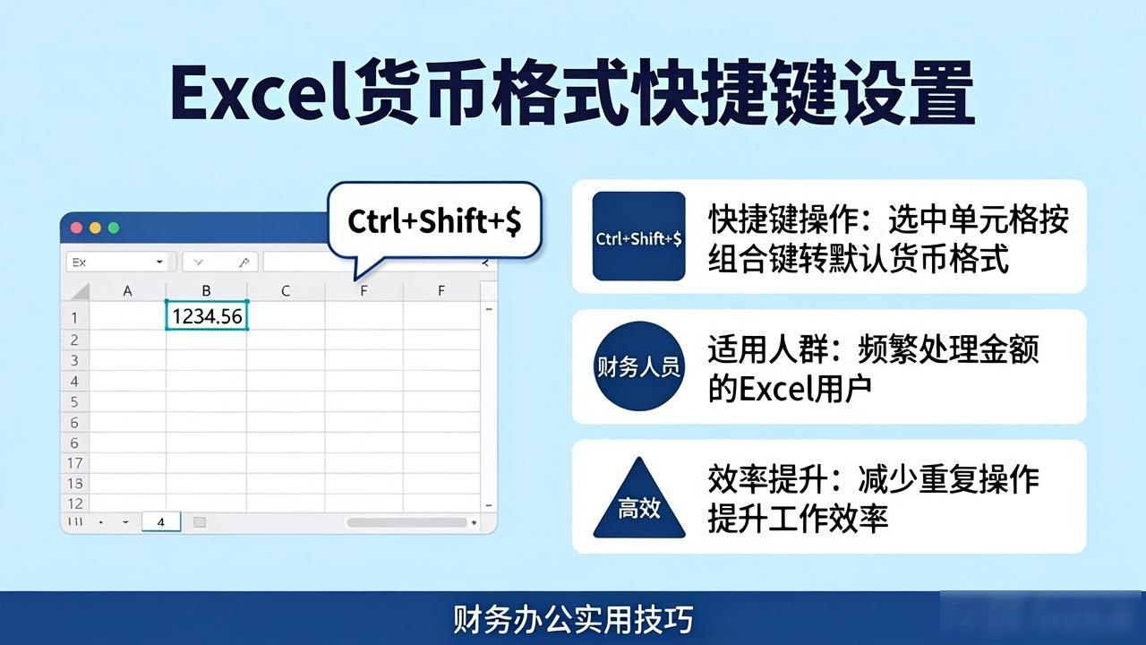 Excel货币格式设置_Excel添加货币符号快捷键_excel中数字分类有货币吗