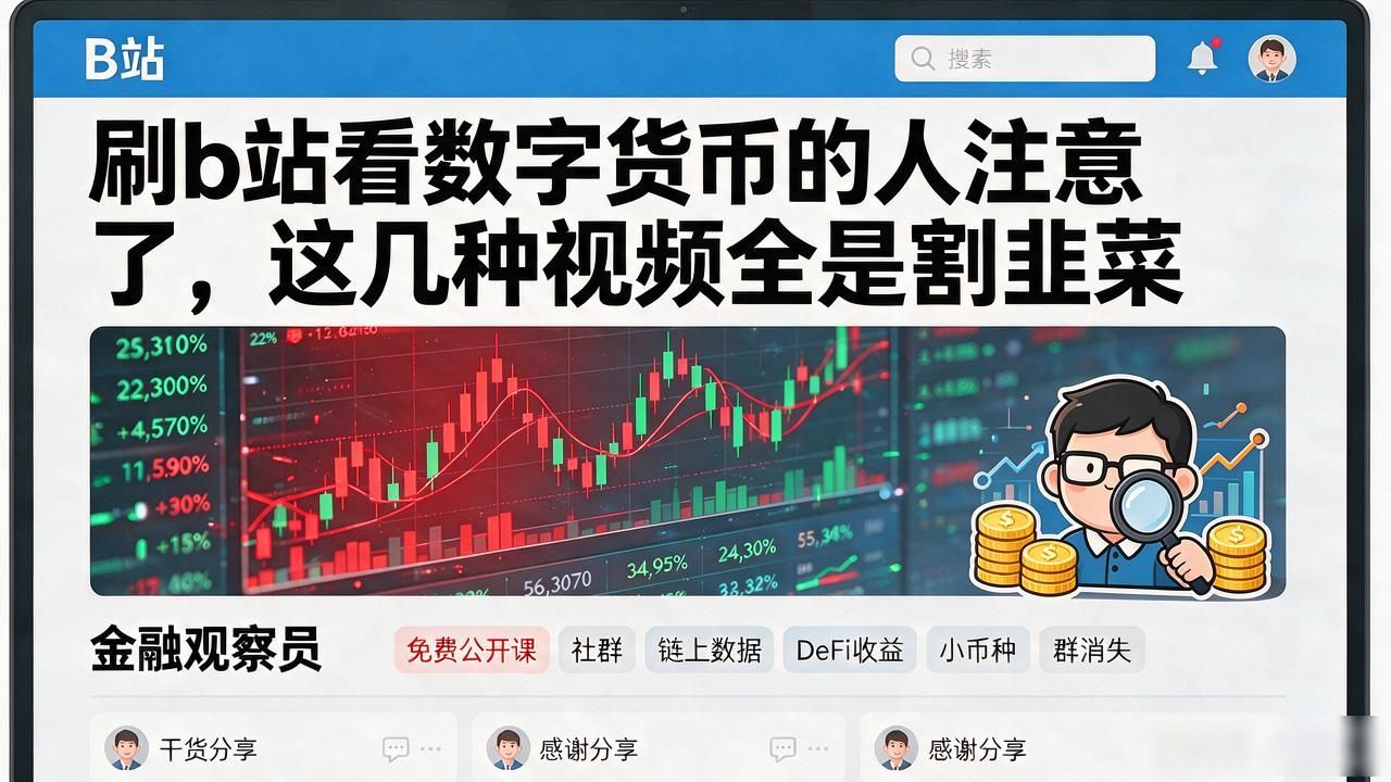 b站里的数字货币_识别带单老师_b站数字货币避坑
