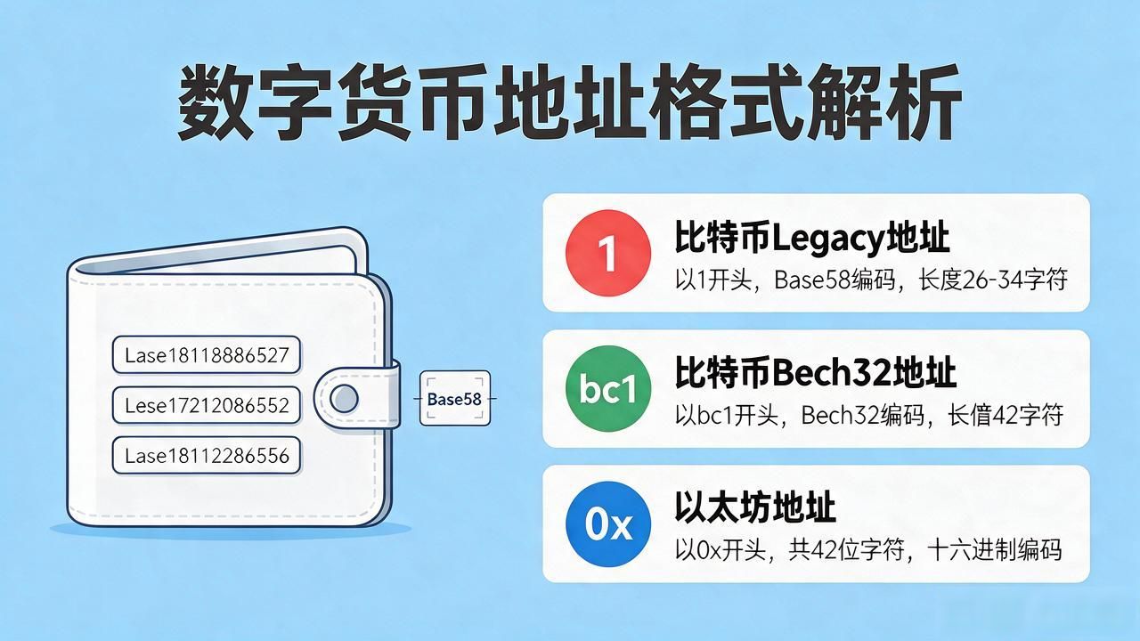 数字货币地址是指什么_比特币以太坊数字货币地址格式差异_区块链数字货币地址的作用及与传统账号的区别