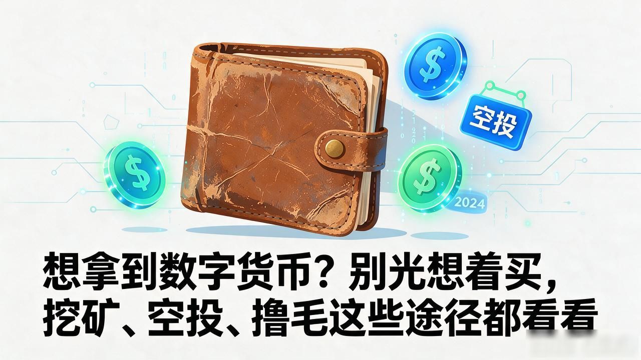 各种数字货币取得途径_低成本撸毛空投教程_数字货币获取方式有哪些