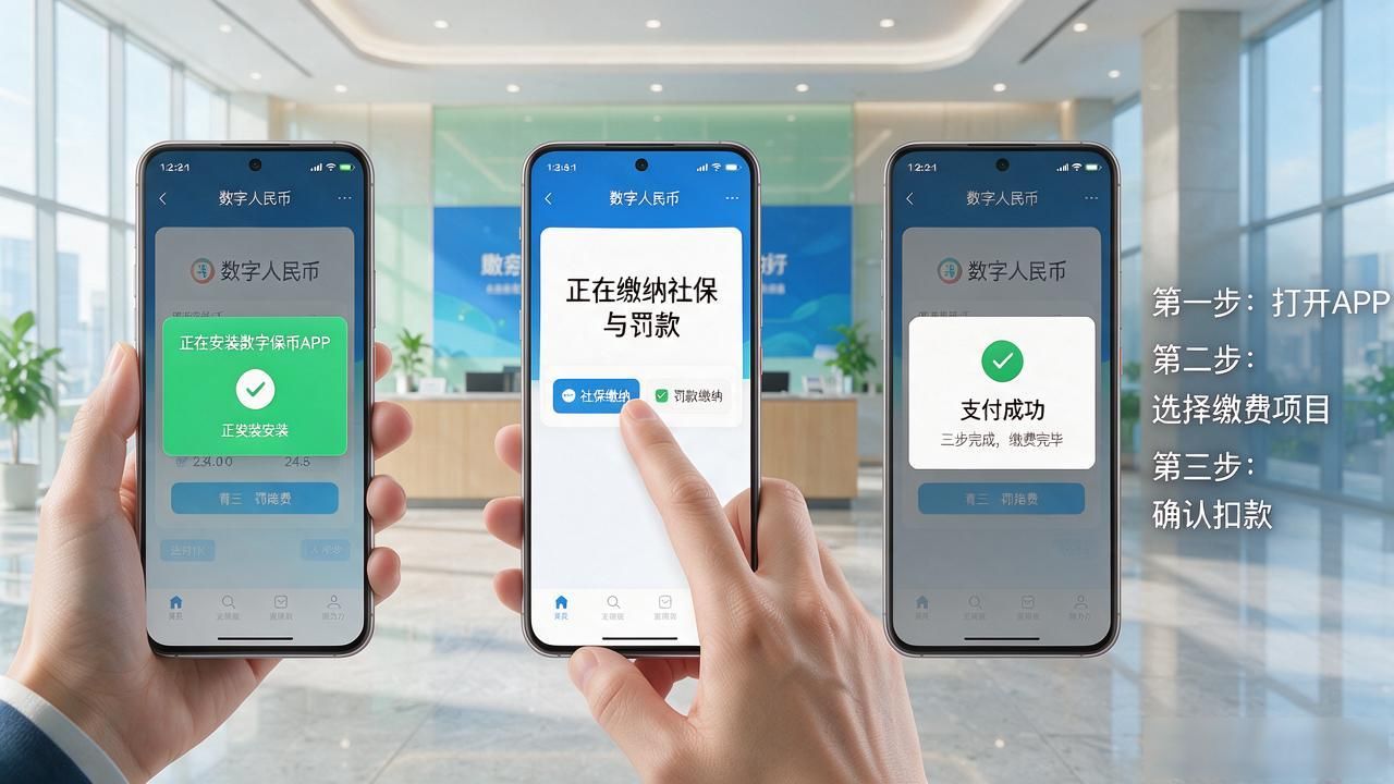 智慧交通车路协同自动结算实拍标注_数字人民币市政缴费流转动画演示_智慧城市数字货币视频