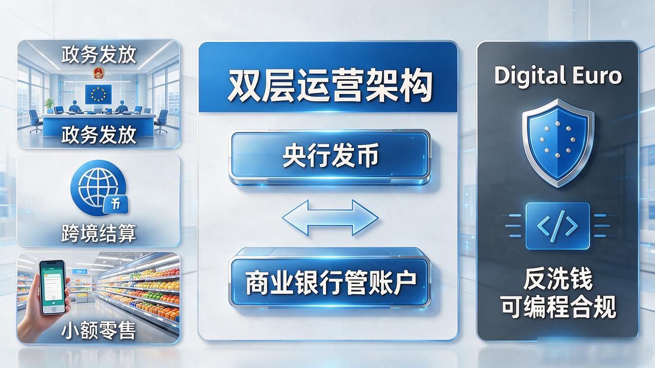 主权数字货币cbdc_CBDC货币信用体系重新编码_数字人民币双层运营架构