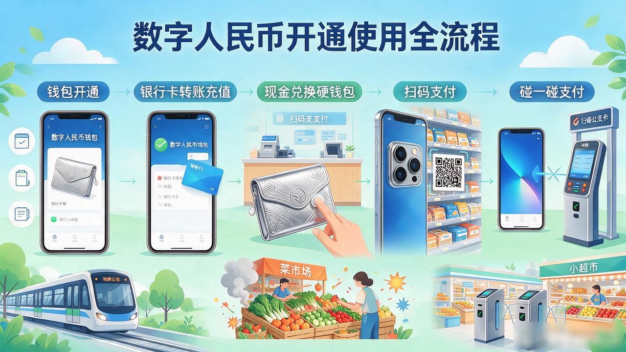 央行数字货币开通流程_央行数字货币咋买_数字人民币App使用方法